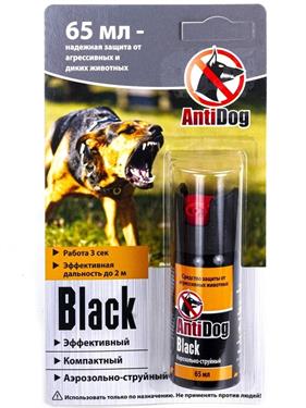 {{photo.Alt || photo.Description || 'Баллончик распылитель АнтиДог Black аэрозольно-струйный для самообороны 65 мл'}}