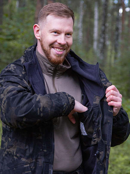 Камуфляжный мембранный костюм